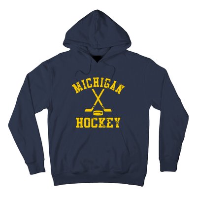 Vintage Michigan Hockey Hoodie