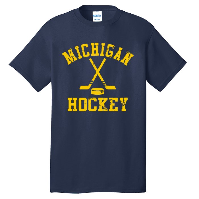 Vintage Michigan Hockey Tall T-Shirt