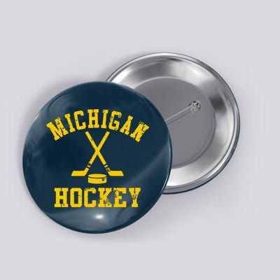 Vintage Michigan Hockey Button