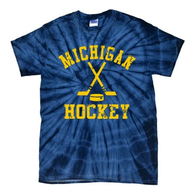 Vintage Michigan Hockey Tie-Dye T-Shirt