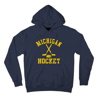 Vintage Michigan Hockey Tall Hoodie