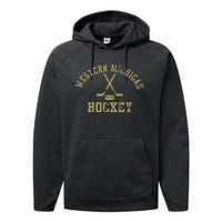 Vintage Michigan Hockey Performance Fleece Hoodie