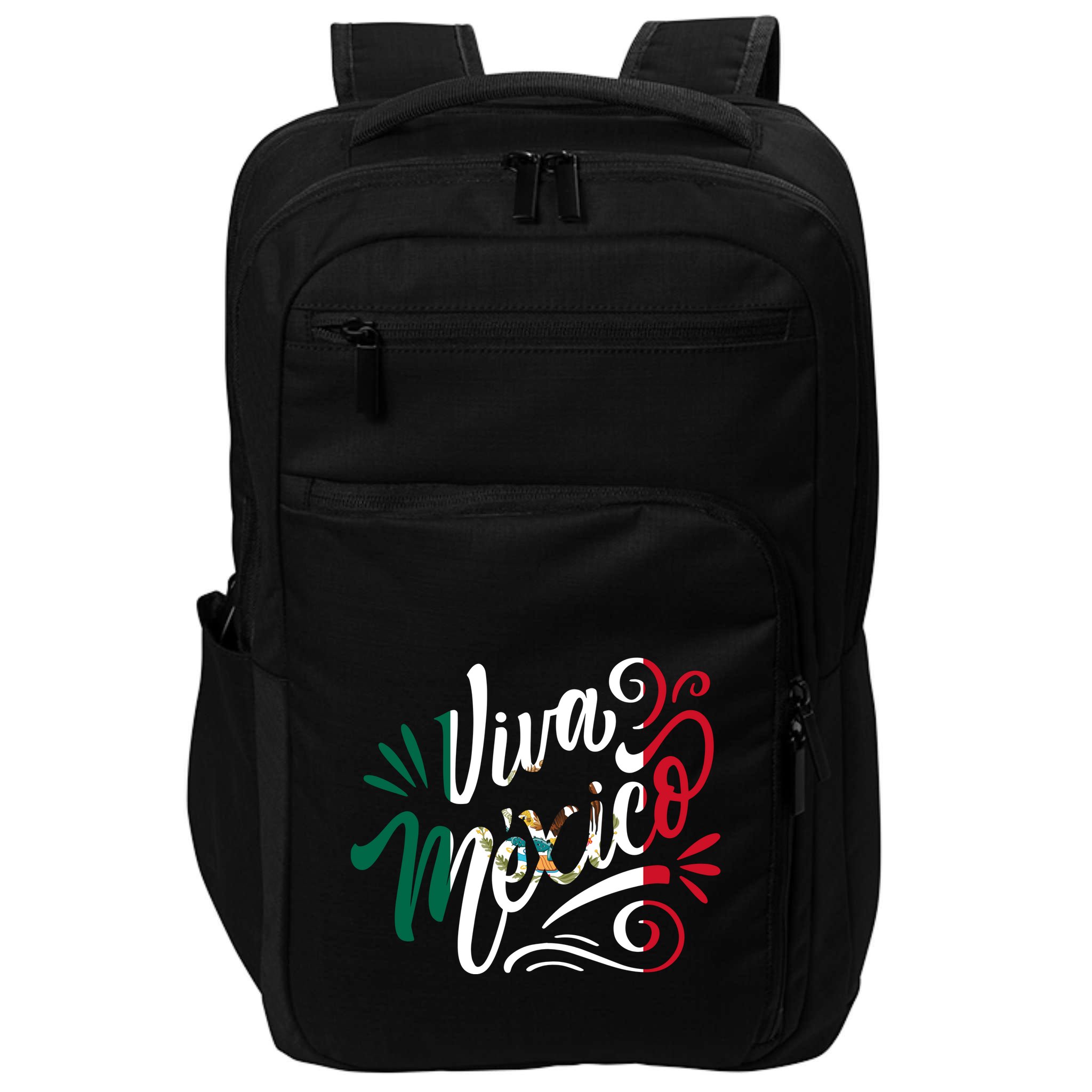 Viva Mexico Hispanic Mexican Heritage Impact Tech Backpack