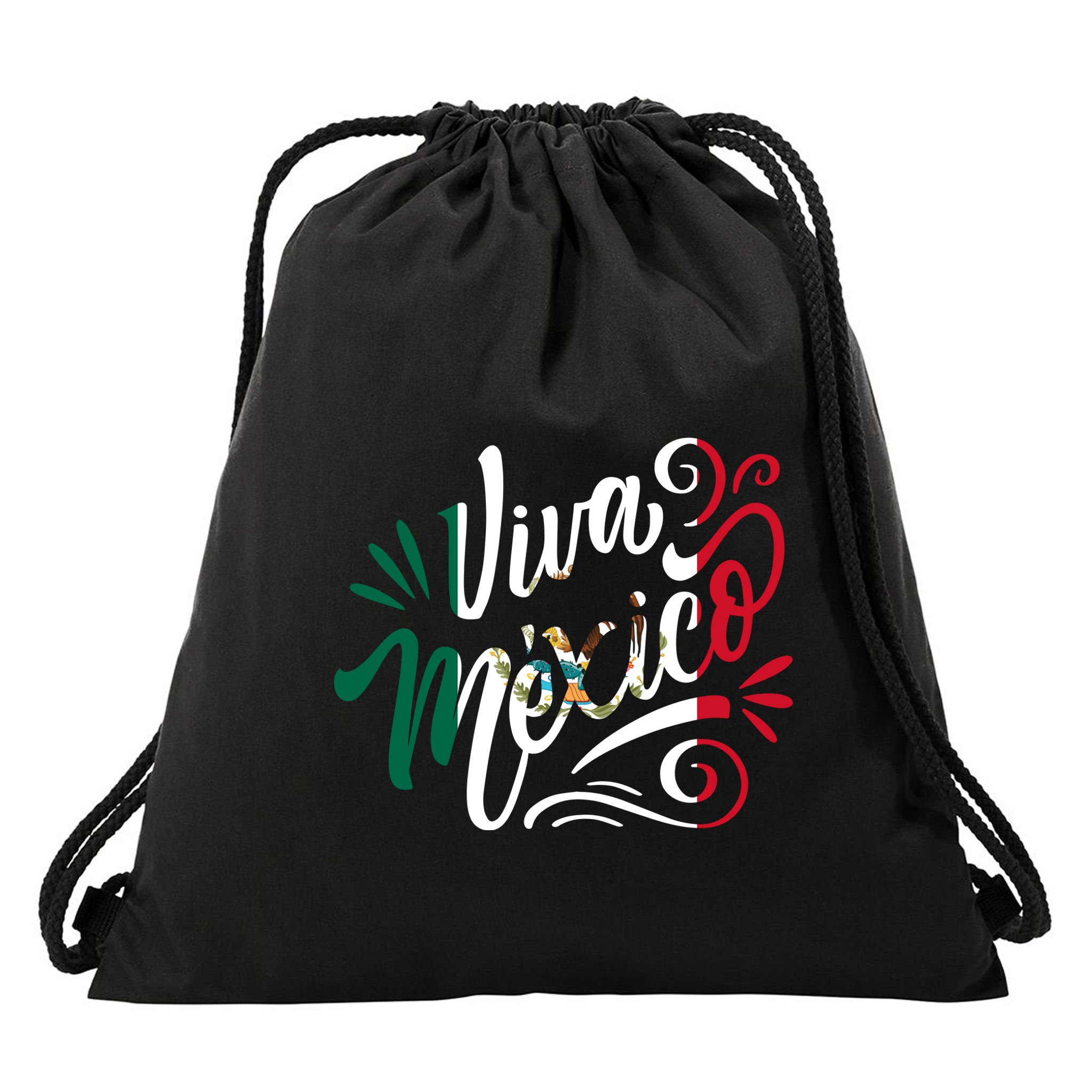 Viva Mexico Hispanic Mexican Heritage Drawstring Bag