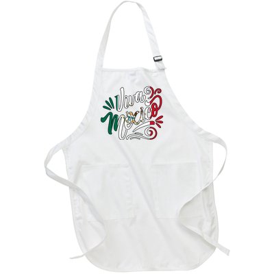 Viva Mexico Hispanic Mexican Heritage Full-Length Apron With Pockets