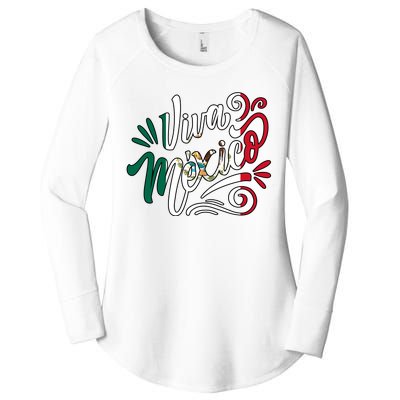 Viva Mexico Hispanic Mexican Heritage Women's Perfect Tri Tunic Long Sleeve Shirt