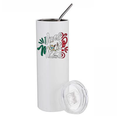 Viva Mexico Hispanic Mexican Heritage Stainless Steel Tumbler