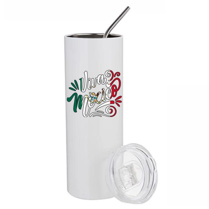 Viva Mexico Hispanic Mexican Heritage Stainless Steel Tumbler