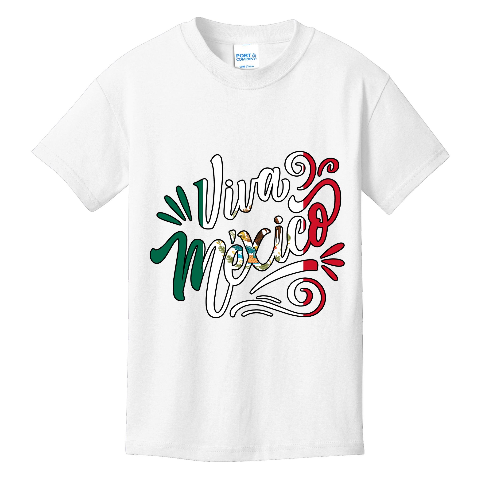 Viva Mexico Hispanic Mexican Heritage Kids T-Shirt