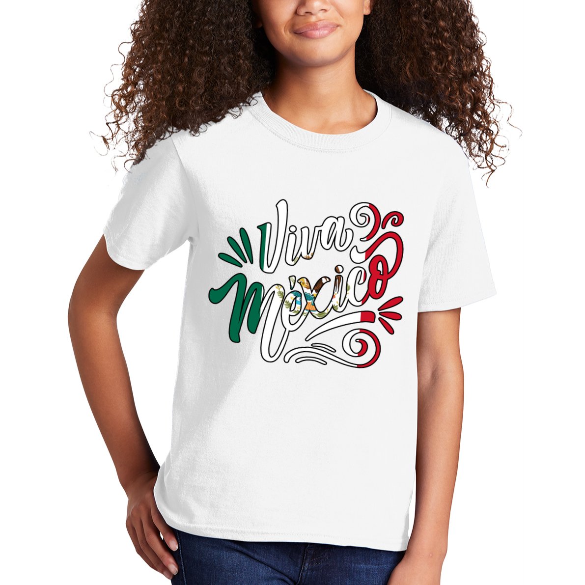 Viva Mexico Hispanic Mexican Heritage Kids T-Shirt