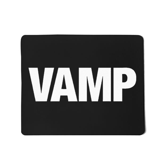 VAMP Matching Halloween Couples Funny Costumes SECURITY Goth Mousepad