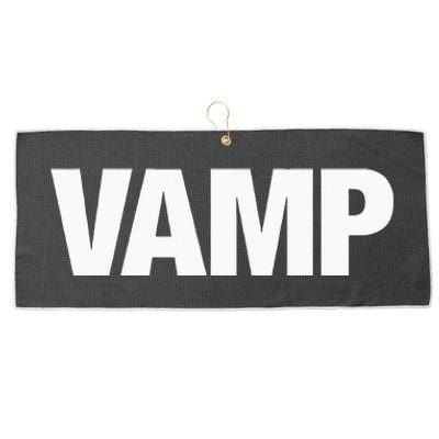 VAMP Matching Halloween Couples Funny Costumes SECURITY Goth Large Microfiber Waffle Golf Towel