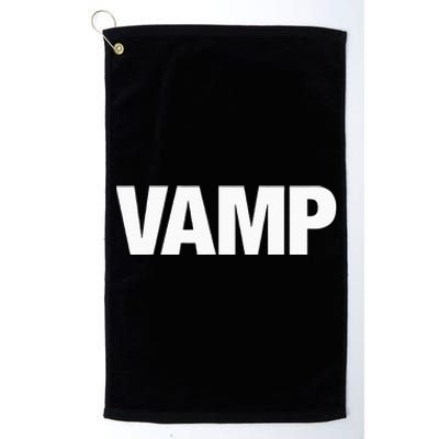 VAMP Matching Halloween Couples Funny Costumes SECURITY Goth Platinum Collection Golf Towel