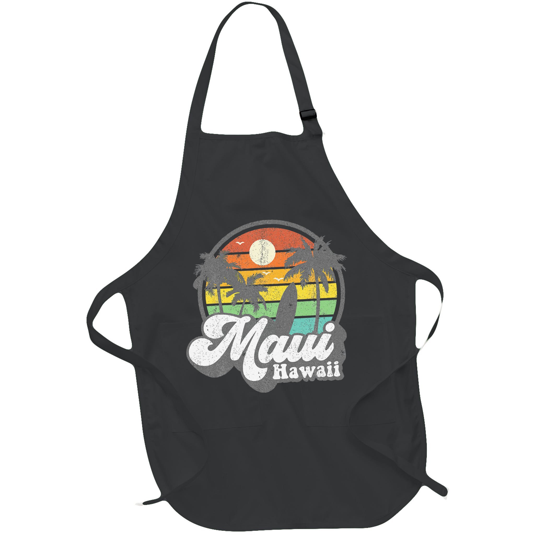 Vintage Maui Hawaii Hawaiian Beach Surfing 70s Surf Gift Apron