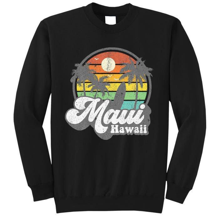 Vintage Maui Hawaii Hawaiian Beach Surfing 70s Surf Gift Sweatshirt