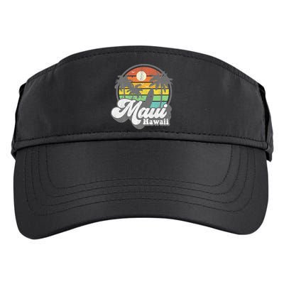 Vintage Maui Hawaii Hawaiian Beach Surfing 70s Surf Gift Adult Drive Performance Visor