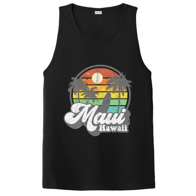 Vintage Maui Hawaii Hawaiian Beach Surfing 70s Surf Gift PosiCharge Competitor Tank