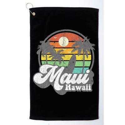 Vintage Maui Hawaii Hawaiian Beach Surfing 70s Surf Gift Golf Towel