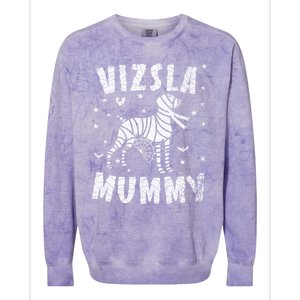 Vizsla Mummy Halloween Gift Colorblast Crewneck Sweatshirt