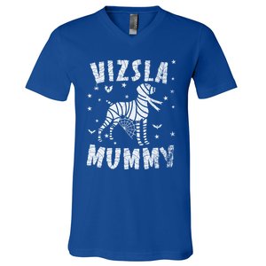 Vizsla Mummy Halloween Gift V-Neck T-Shirt