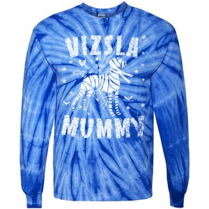 Vizsla Mummy Halloween Gift Tie-Dye Long Sleeve Shirt