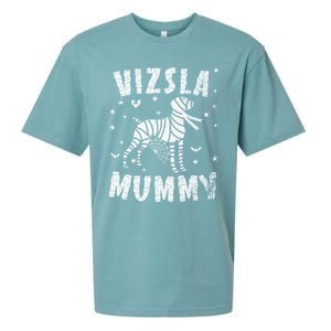 Vizsla Mummy Halloween Gift Sueded Cloud Jersey T-Shirt