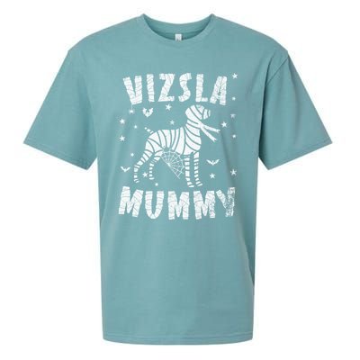 Vizsla Mummy Halloween Gift Sueded Cloud Jersey T-Shirt