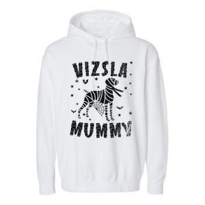 Vizsla Mummy Halloween Gift Garment-Dyed Fleece Hoodie