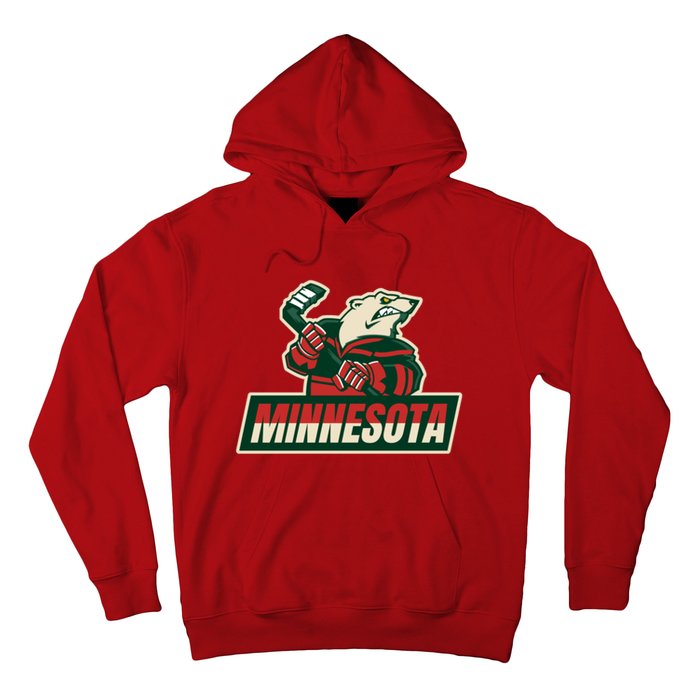 Vintage Minnesota Hockey Hoodie