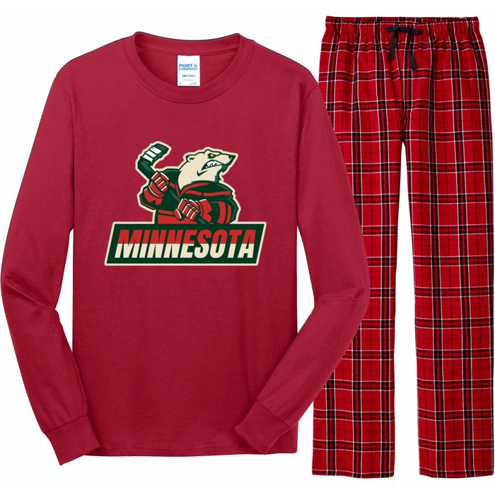 Vintage Minnesota Hockey Long Sleeve Pajama Set