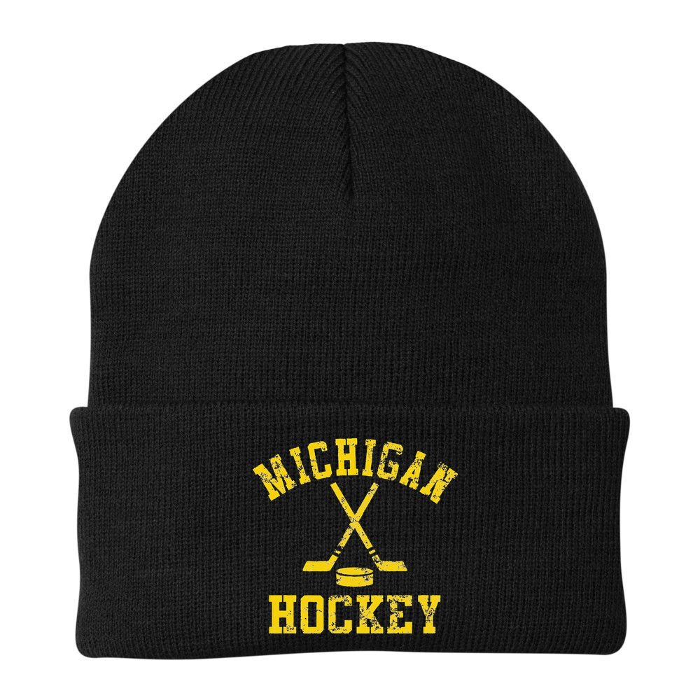 Vintage Michigan Hockey Beanie