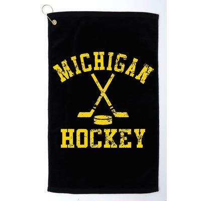 Vintage Michigan Hockey Golf Towel