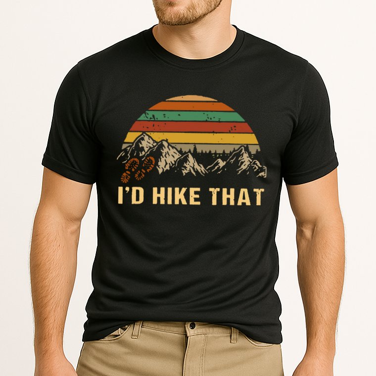 Vintage Mountain Hiking Boots Id Hike That Adventure Hikers Cooling Performance Crew T-Shirt