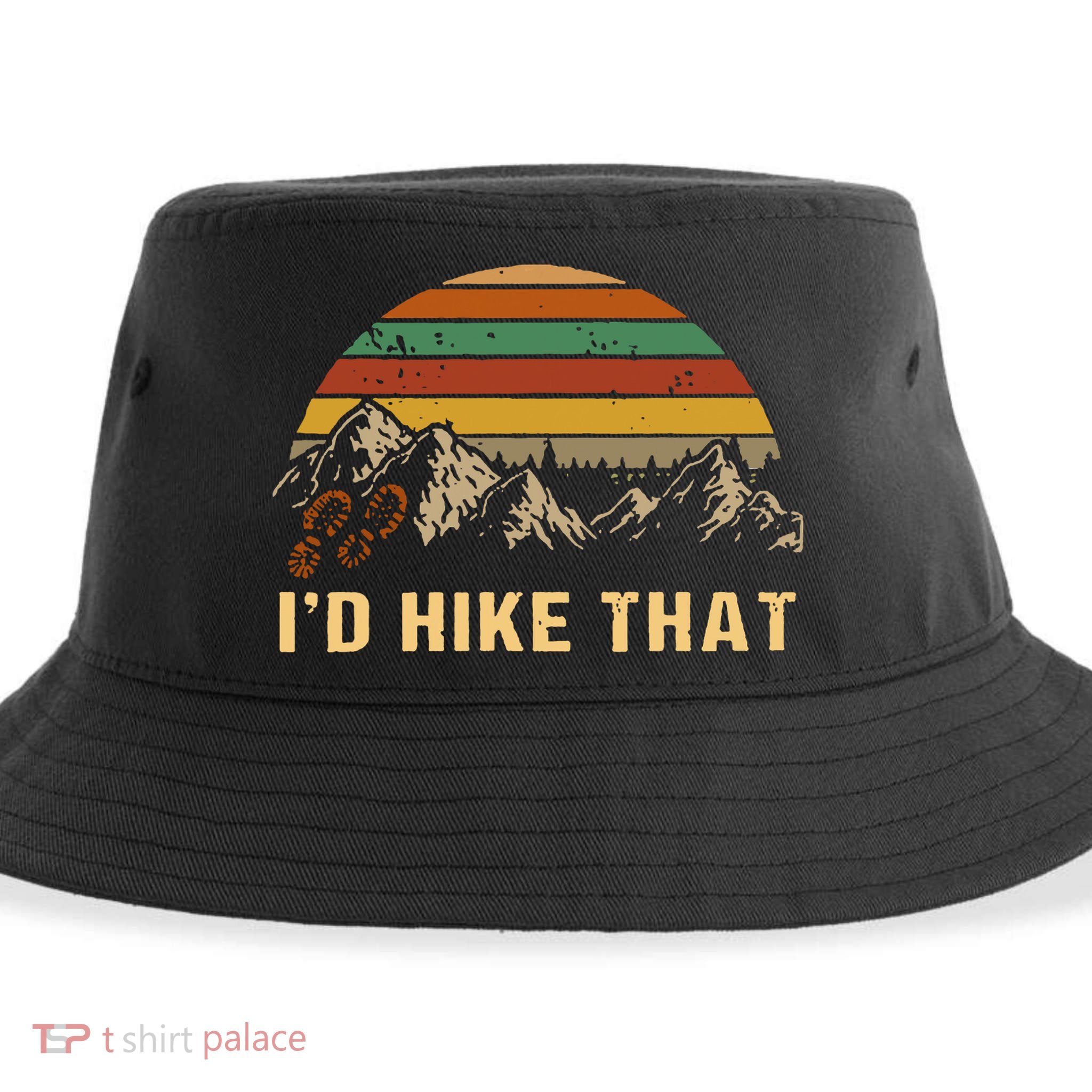 Vintage Mountain Hiking Boots Id Hike That Adventure Hikers Sustainable Bucket Hat
