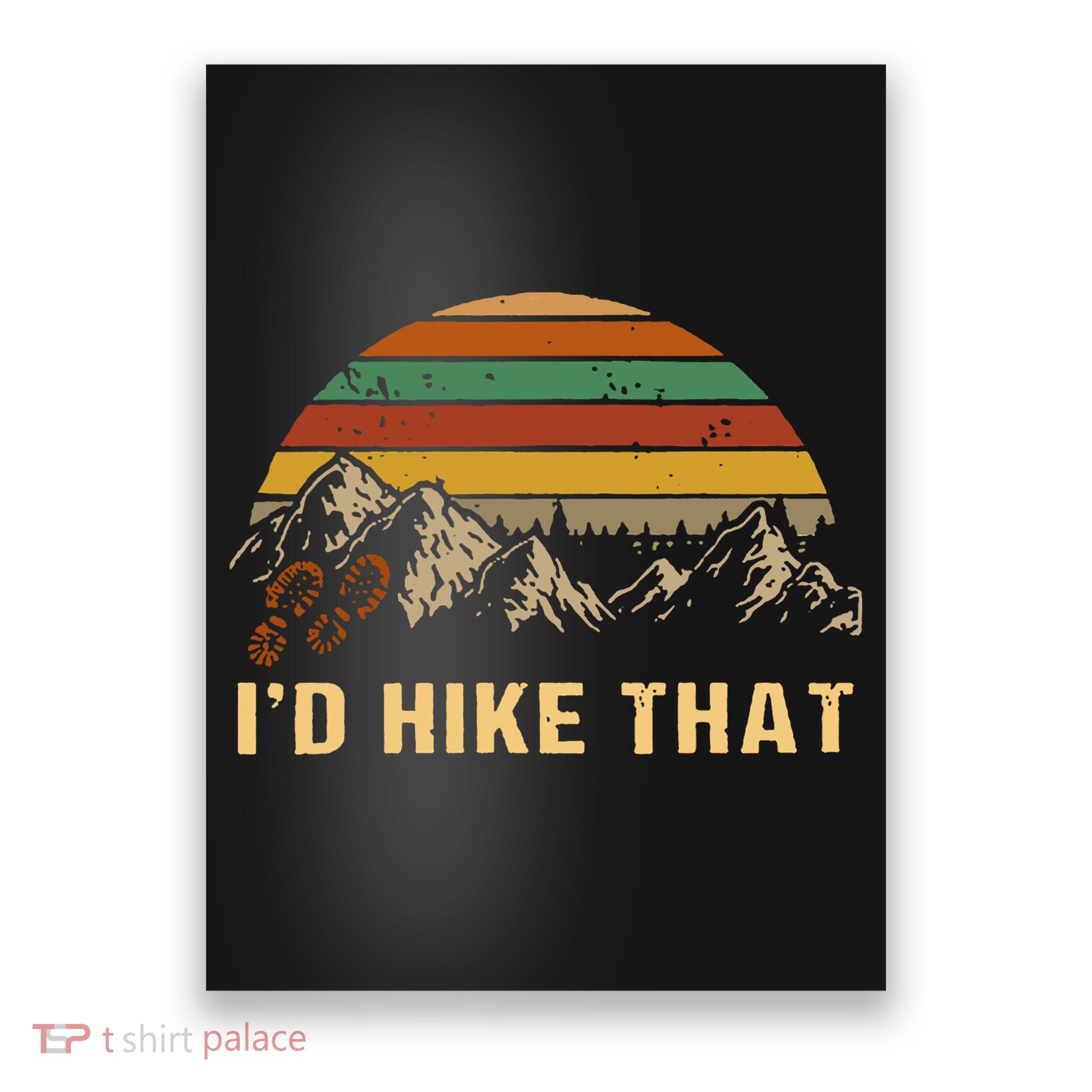 Vintage Mountain Hiking Boots Id Hike That Adventure Hikers Poster