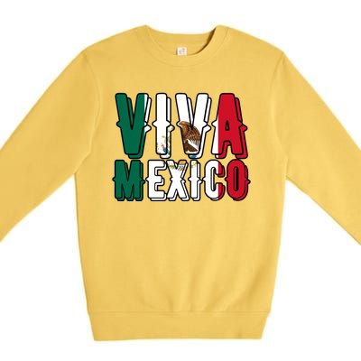 Viva Mexico Hispanic Mexican Heritage Premium Crewneck Sweatshirt