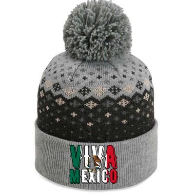 Viva Mexico Hispanic Mexican Heritage The Baniff Cuffed Pom Beanie