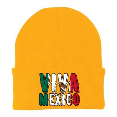 Viva Mexico Hispanic Mexican Heritage Knit Cap Winter Beanie