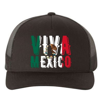 Viva Mexico Hispanic Mexican Heritage Yupoong Adult 5-Panel Trucker Hat