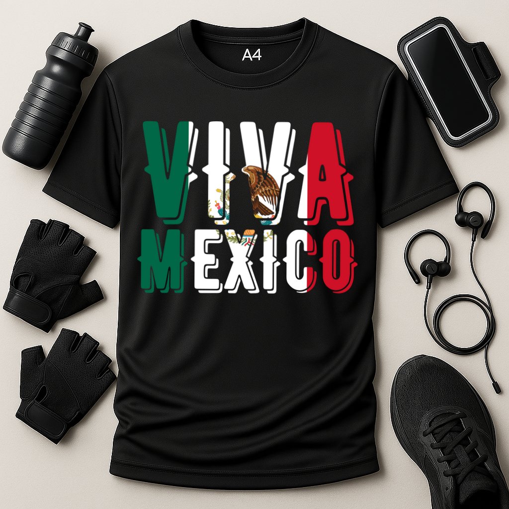 Viva Mexico Hispanic Mexican Heritage Cooling Performance Crew T-Shirt