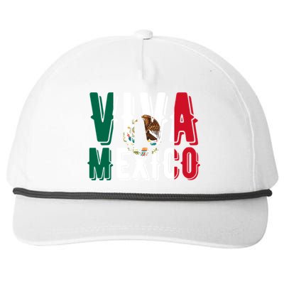 Viva Mexico Hispanic Mexican Heritage Snapback Five-Panel Rope Hat