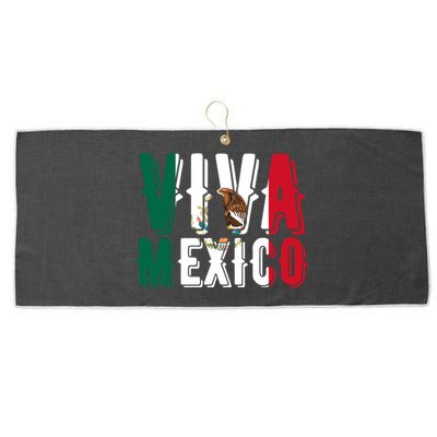 Viva Mexico Hispanic Mexican Heritage Large Microfiber Waffle Golf Towel