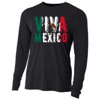 Viva Mexico Hispanic Mexican Heritage Cooling Performance Long Sleeve Crew