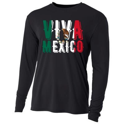 Viva Mexico Hispanic Mexican Heritage Cooling Performance Long Sleeve Crew