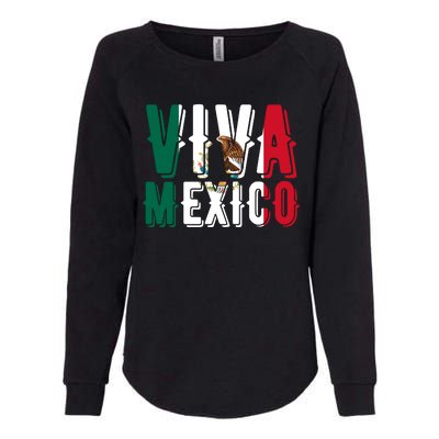 Viva Mexico Hispanic Mexican Heritage Womens California Wash Sweatshirt