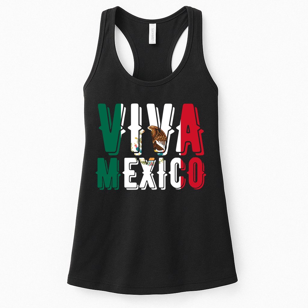 Viva Mexico Hispanic Mexican Heritage Womens Tank Top