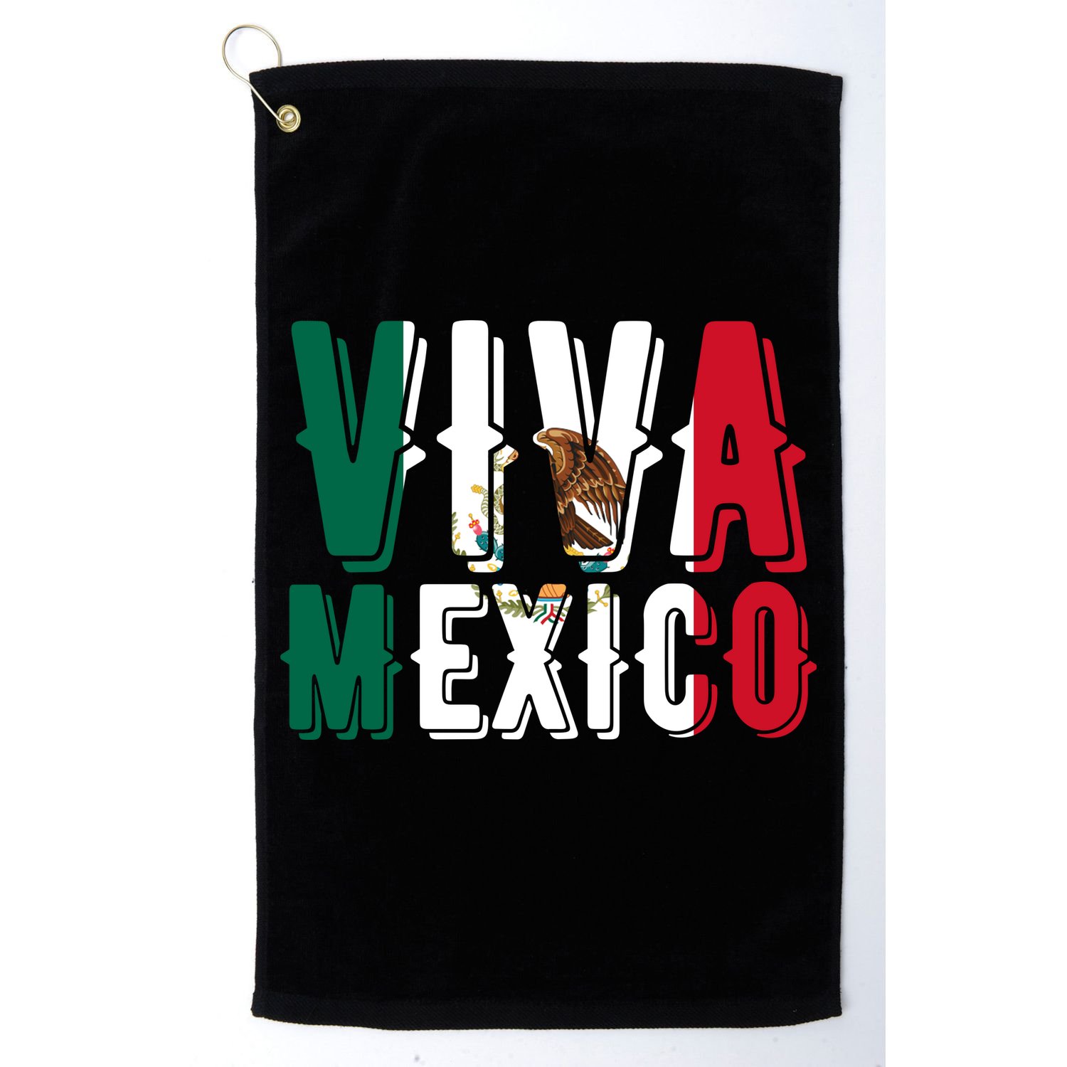 Viva Mexico Hispanic Mexican Heritage Golf Towel