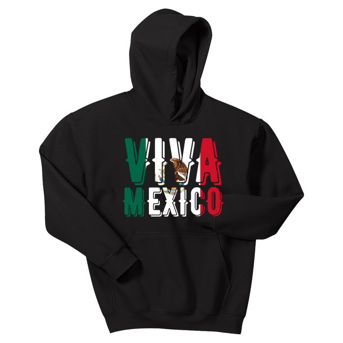 Viva Mexico Hispanic Mexican Heritage Kids Hoodie