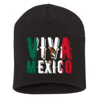 Viva Mexico Hispanic Mexican Heritage Short Acrylic Beanie