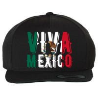 Viva Mexico Hispanic Mexican Heritage Wool Snapback Cap